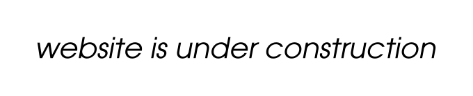 website is under construction